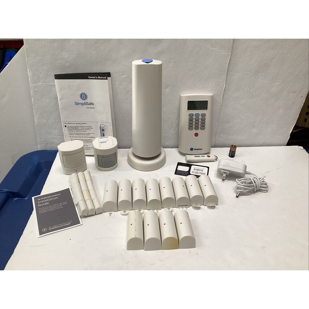 simplisafe alarm system wireless home security 1st generation BS2000 30pcs